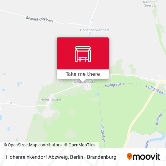 Hohenreinkendorf Abzweig map