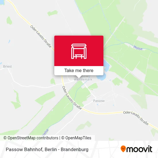 Passow Bahnhof map