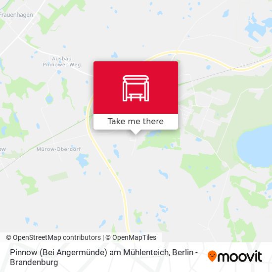 Pinnow (Bei Angermünde) am Mühlenteich map