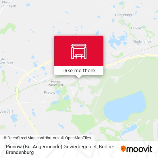 Pinnow (Bei Angermünde) Gewerbegebiet map