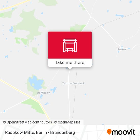 Radekow Mitte map