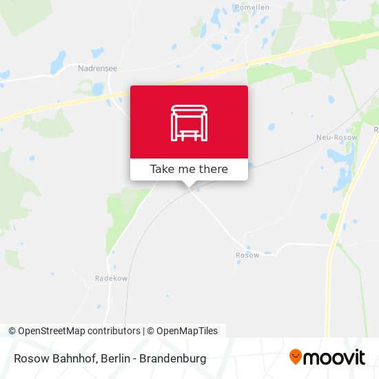 Rosow Bahnhof map