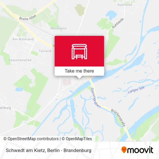 Карта Schwedt am Kietz