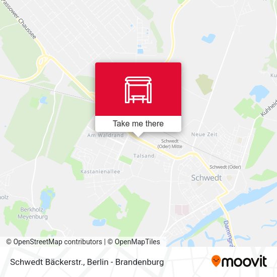 Карта Schwedt Bäckerstr.