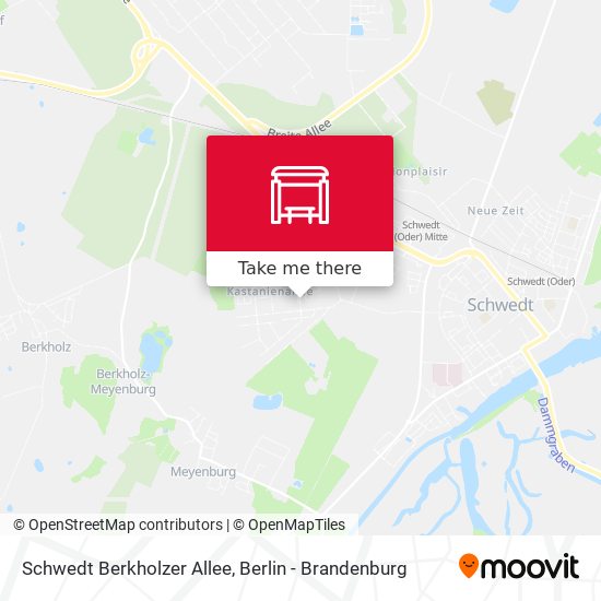 Schwedt Berkholzer Allee map