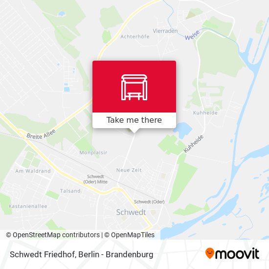 Schwedt Friedhof map