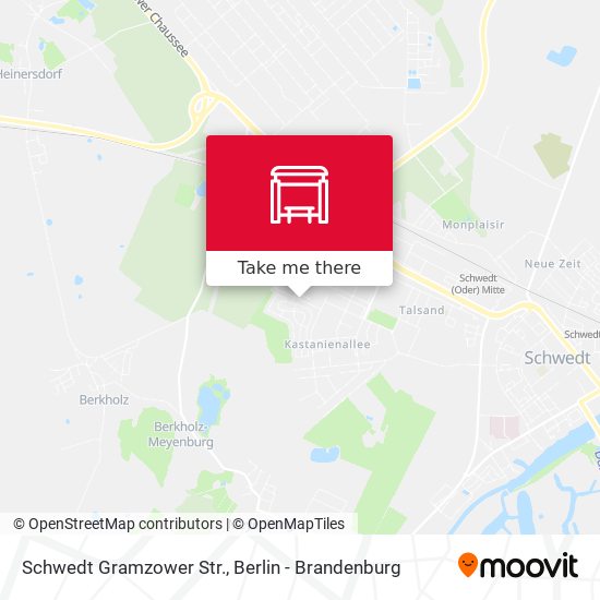 Schwedt Gramzower Str. map