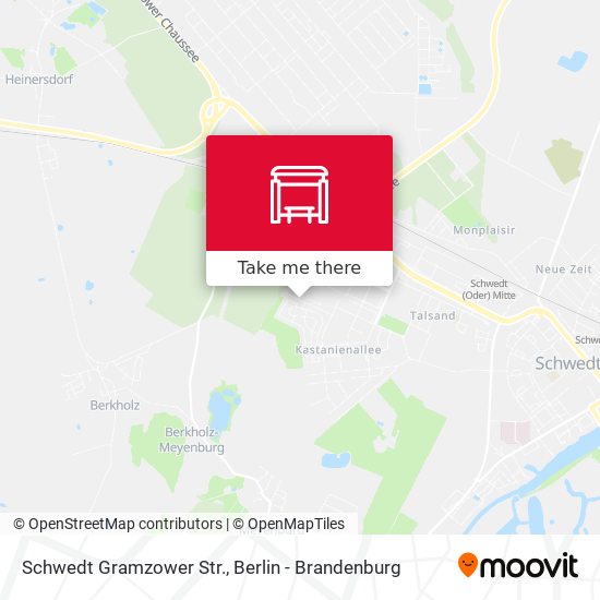 Schwedt Gramzower Str. map