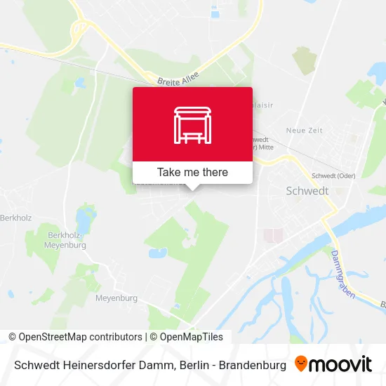 Карта Schwedt Heinersdorfer Damm