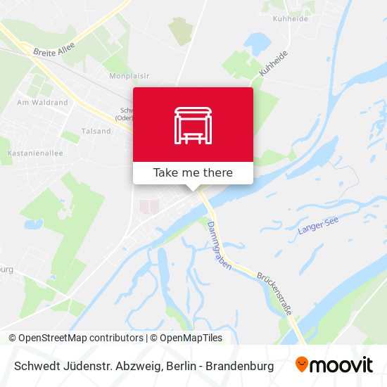 Schwedt Jüdenstr. Abzweig map