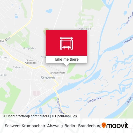 Карта Schwedt Krumbachstr. Abzweig