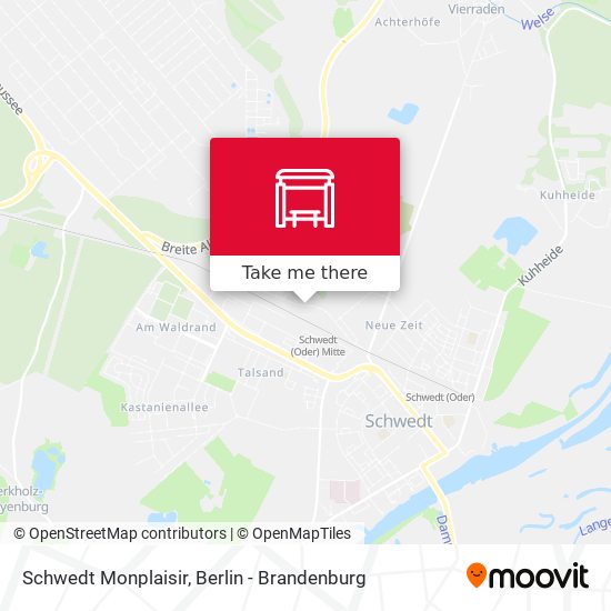 Schwedt Monplaisir map