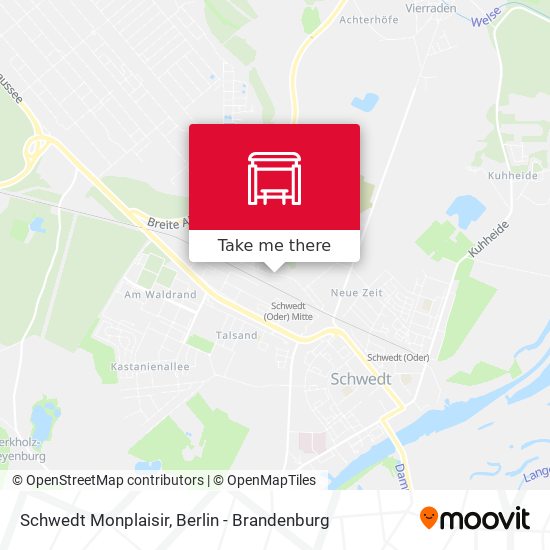 Schwedt Monplaisir map