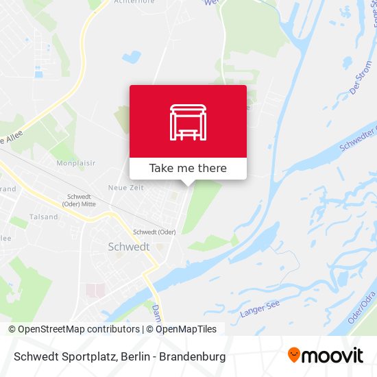 Schwedt Sportplatz map