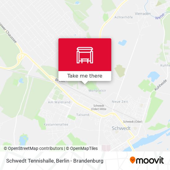 Schwedt Tennishalle map