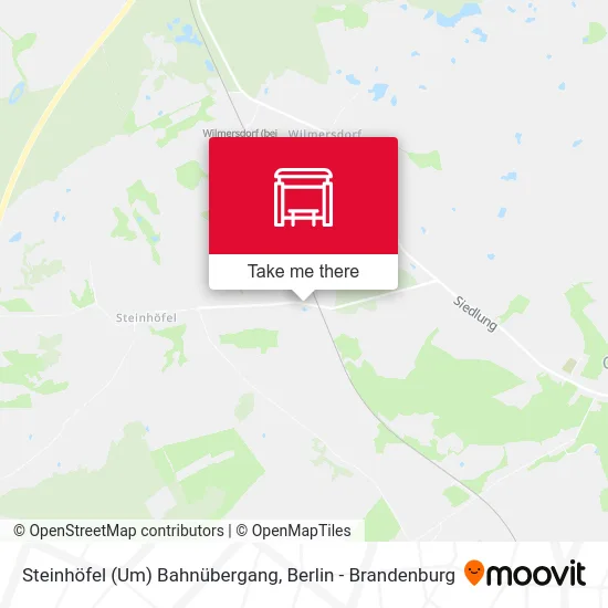 Карта Steinhöfel (Um) Bahnübergang