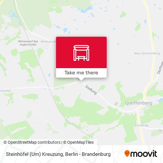 Steinhöfel (Um) Kreuzung map