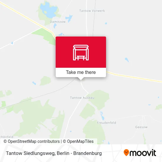 Tantow Siedlungsweg map