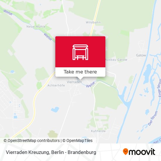 Vierraden Kreuzung map