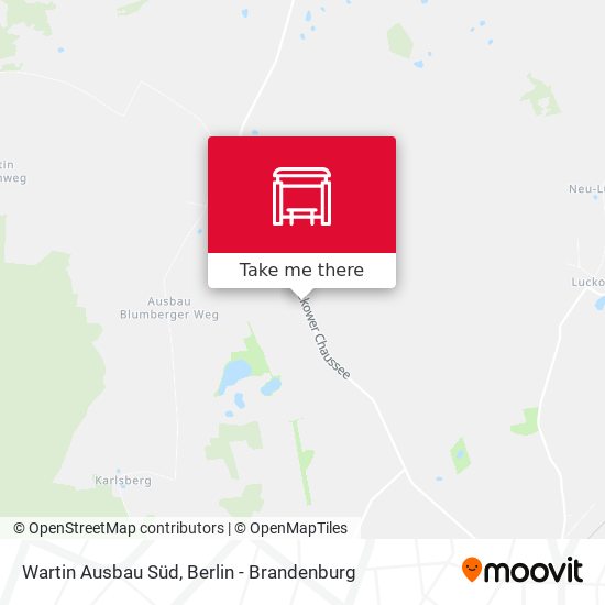Wartin Ausbau Süd map