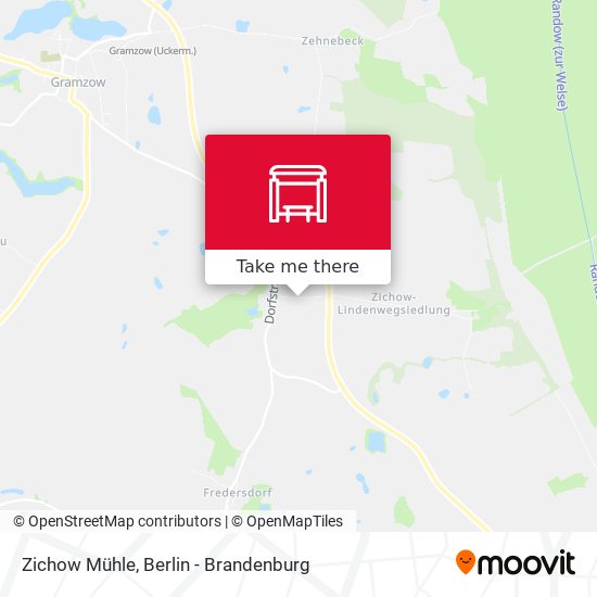 Zichow Mühle map