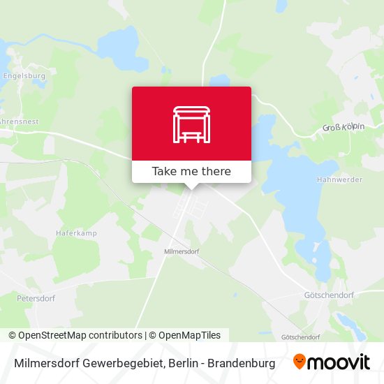 Milmersdorf Gewerbegebiet map