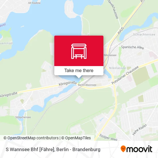 Карта S Wannsee Bhf [Fähre]