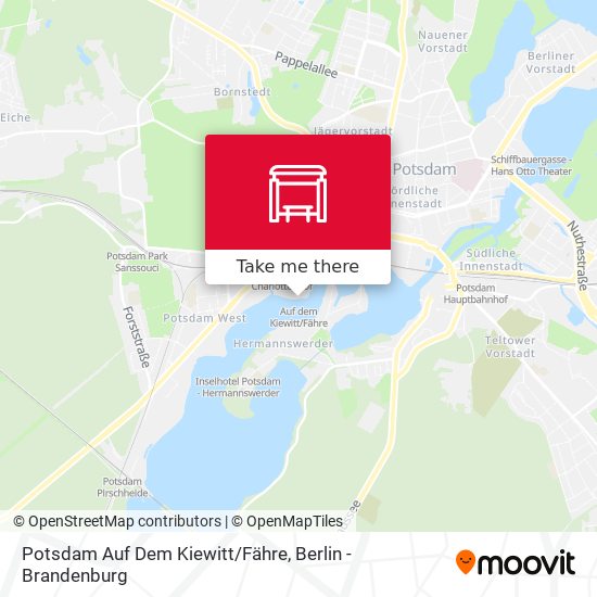 Potsdam Auf Dem Kiewitt/Fähre map