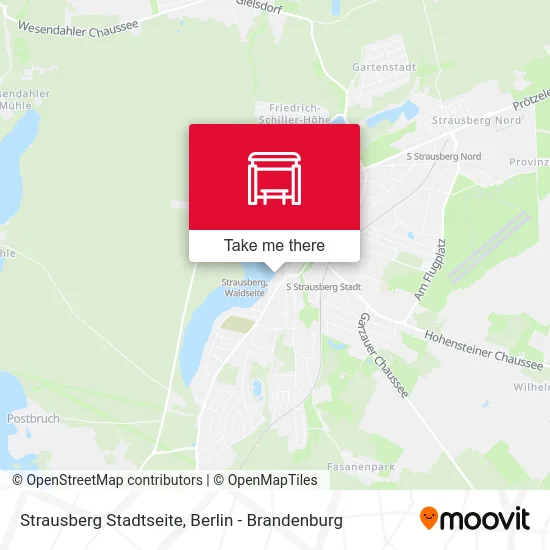 Strausberg Stadtseite map