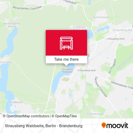 Strausberg Waldseite map