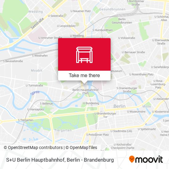 S+U Berlin Hauptbahnhof map