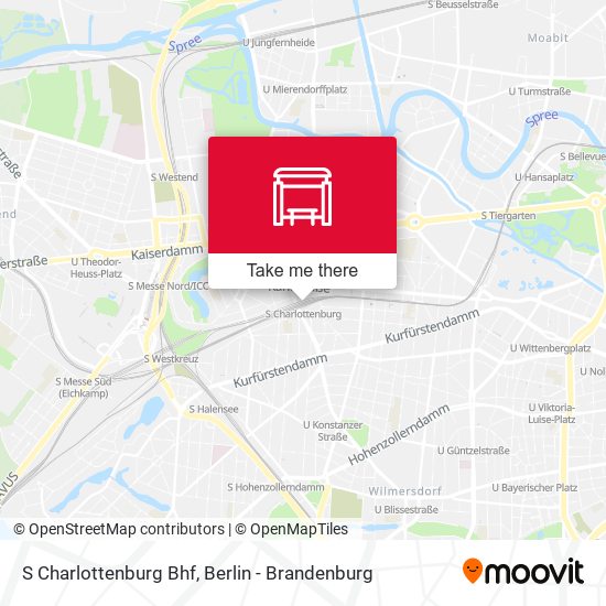 S Charlottenburg Bhf map