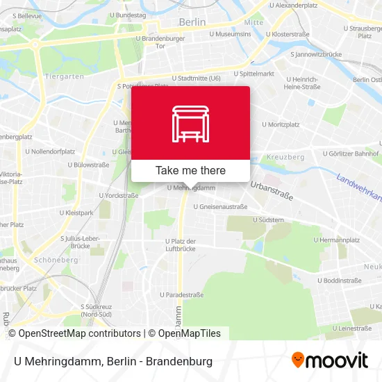 Карта U Mehringdamm