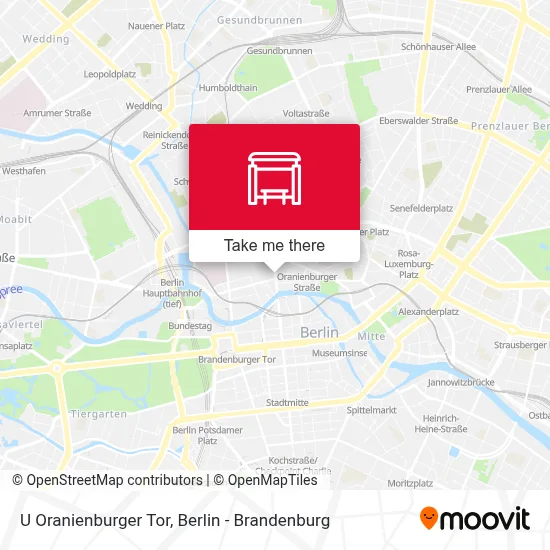 U Oranienburger Tor map