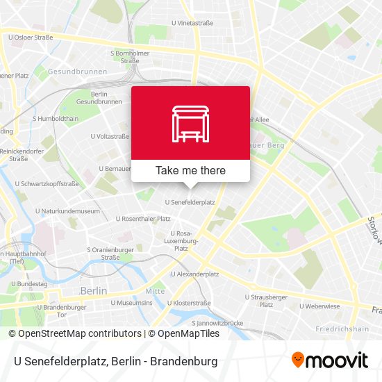 U Senefelderplatz map