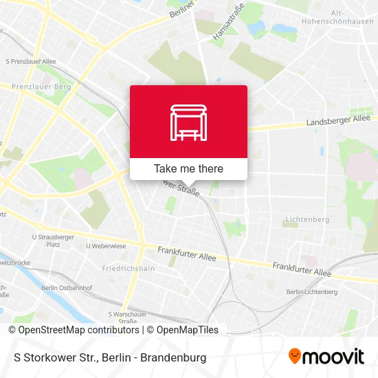Карта S Storkower Str.