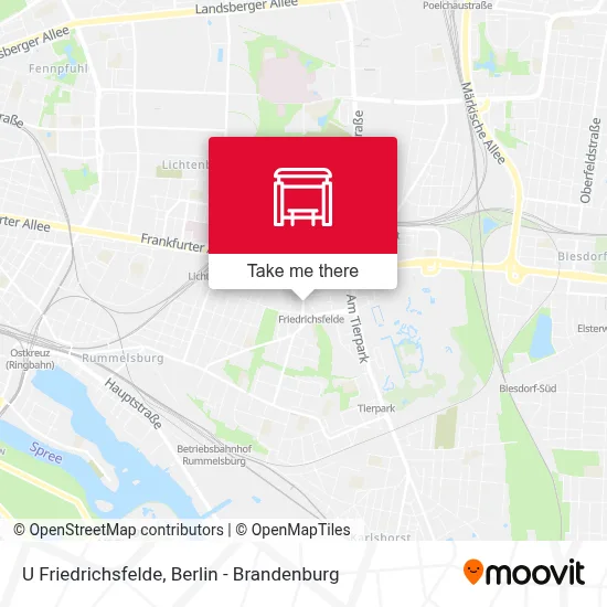 U Friedrichsfelde map