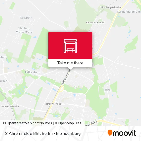 S Ahrensfelde Bhf map