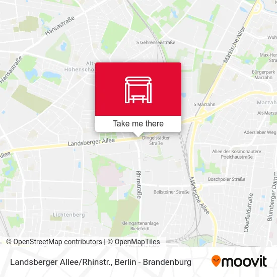 Landsberger Allee/Rhinstr. map