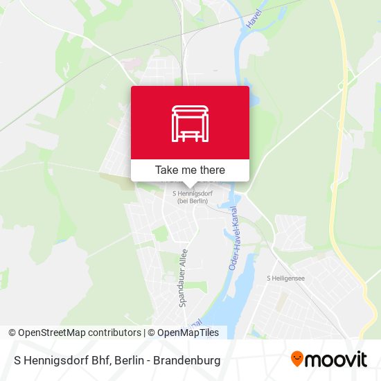 S Hennigsdorf Bhf map