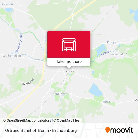 Ortrand Bahnhof map