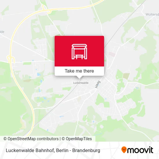 Luckenwalde Bahnhof map