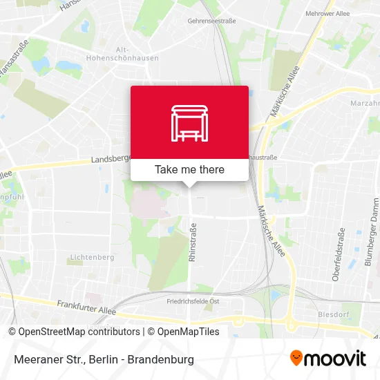 Meeraner Str. map