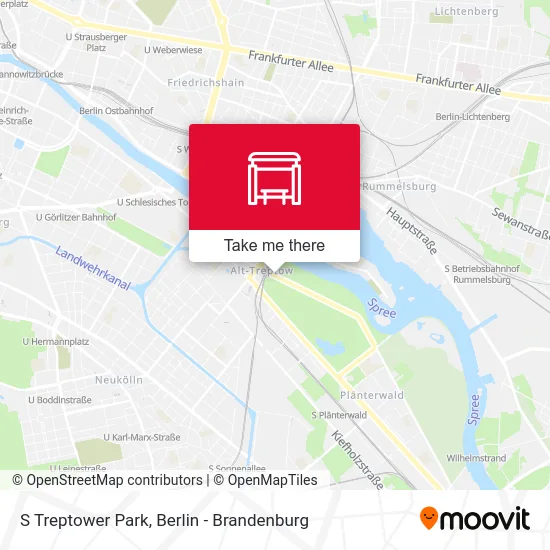 S Treptower Park map