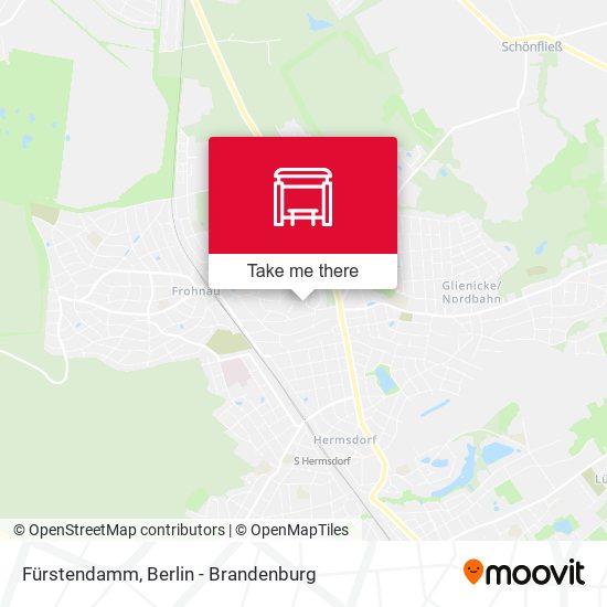 Fürstendamm map