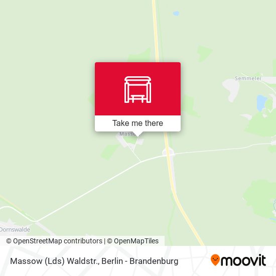 Massow (Lds) Waldstr. map