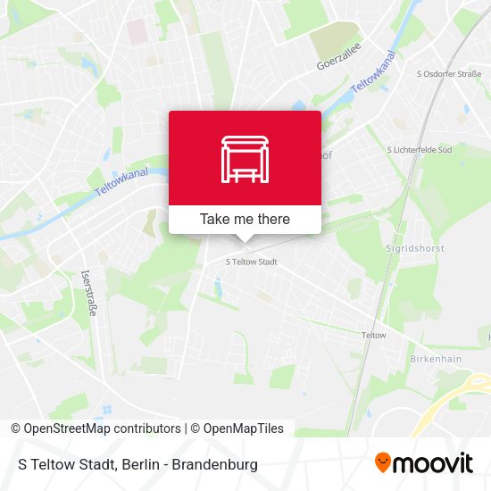 Карта S Teltow Stadt