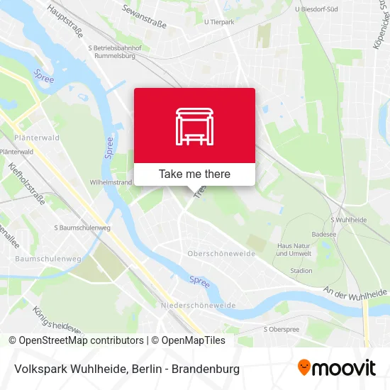 Карта Volkspark Wuhlheide