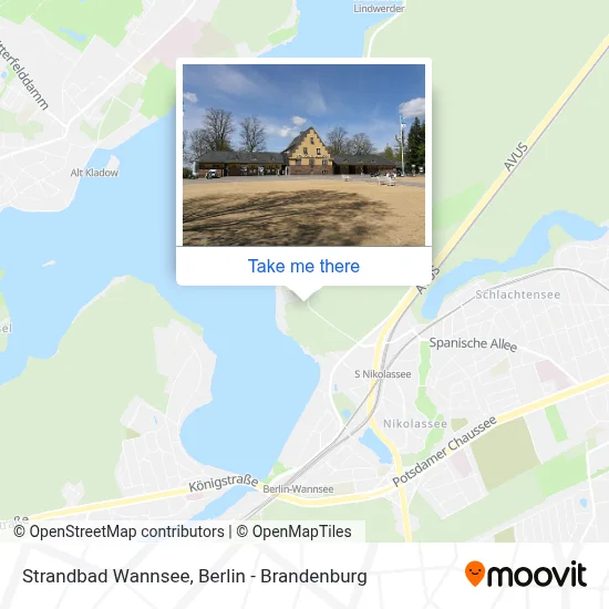 Strandbad Wannsee map