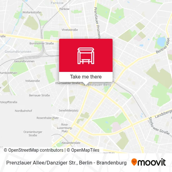 Prenzlauer Allee/Danziger Str. map